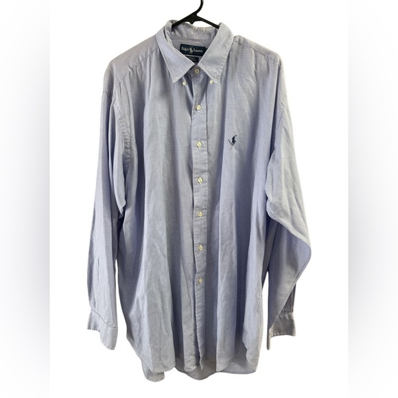 Ralph Lauren purple lavender plaid long sleeve button down dress shirt - Picture 2 of 5